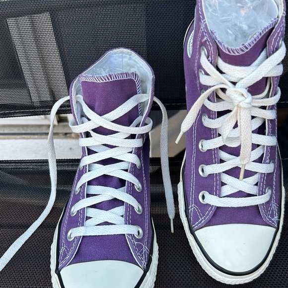 Converse Violet High-Top Sneakers - Picture 4 of 13